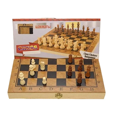 3 in 1 Board Game: chess/ cheekers/ Backgammon